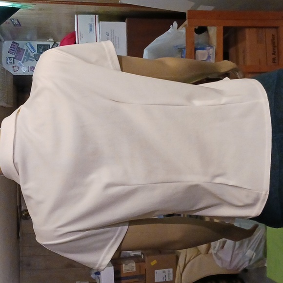 Nick & Sarah Unique Short Sleeve Meet in the Middle Split Hem Top Sz L juniors - Picture 9 of 13